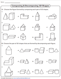Composing and Decomposing 3D Shapes | MCQ