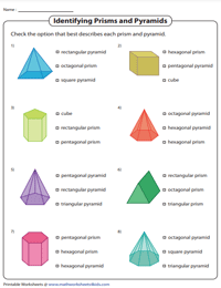 Identifying and Labeling Prisms and Pyramids | MCQ