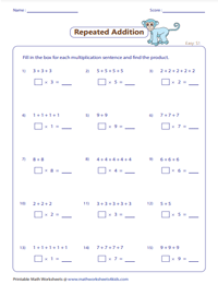 Repeated Addition and Multiplication