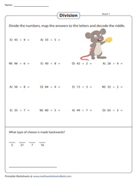 Division Riddles | Single-Digit and 2-Digit Quotients
