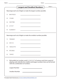 Rearranging Digits | Largest and Smallest Numbers