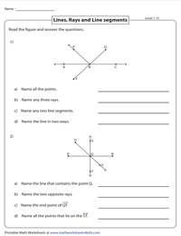 Basic Models in Geometry: Word Format Questions