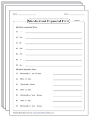 Standard and Expanded Word Form