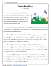 Easter Egg Hunt | Reading Comprehension