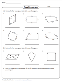 Identifying Parallelograms | With Measures