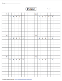 3-Digit by 2-Digit Division using Grids