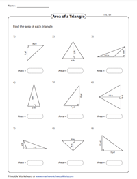 Area of Triangles | Integers