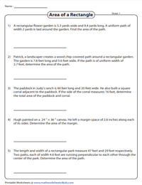 Area of Rectangular Paths | Word Problems