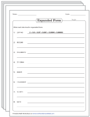 Decimals in Standard and Expanded Form