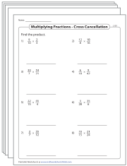 Multiplying Fractions with Cross Cancelling