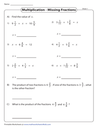 Finding the Missing Number: Multiplying Two Fractions