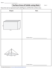 Draw the Net and Find its Surface Area