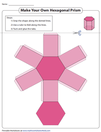 Hexagonal Prism | Foldable Net Activity
