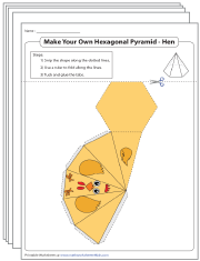 Foldable Net of a Hexagonal Pyramid