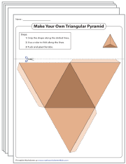 Foldable Net of a Triangular Pyramid