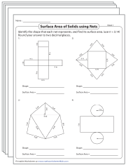 Surface Area using Nets