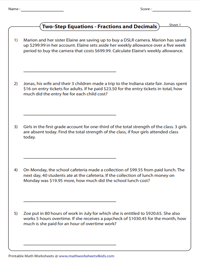 Two-Step Equation Word problems | Rational Numbers