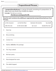 7th Grade Language Arts Worksheets