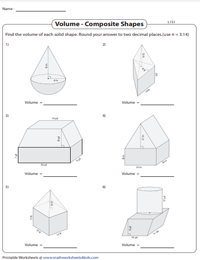Volume of Composite Figures | 2 Solid Shapes