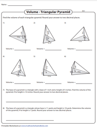 Find the Volume of Triangular Pyramids