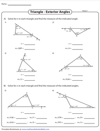 Find the Indicated Angles | Solve for 'x'