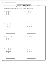 Solve the System of Linear Equations with Reciprocals