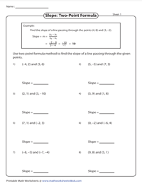 8th grade math worksheets