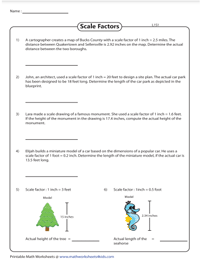 Scale Factor Word Problems