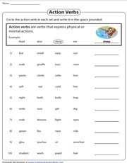 Identifying Action Verbs