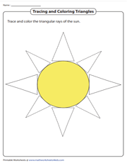 Tracing Lines to Make Triangular Rays