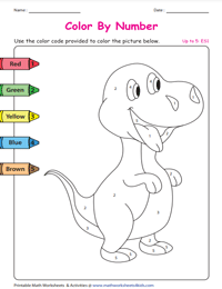 Coloring by Numbers | Beginners: Up to 5